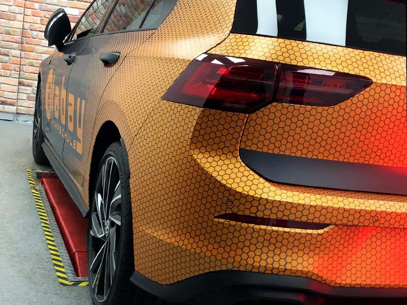 Fahrschule Atabay Fahrzeugbeschriftung Golf 8