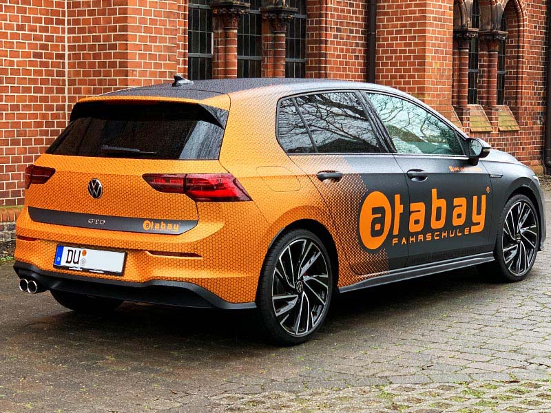 Fahrschule Atabay Fahrzeugbeschriftung Golf 8