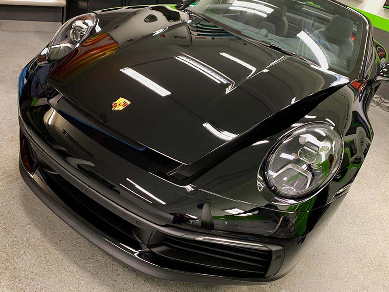 Lackschutzfolie am Porsche 911 Cabrio