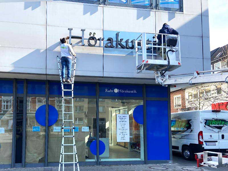 Leuchtbuchstaben Ruhr Hörakustik