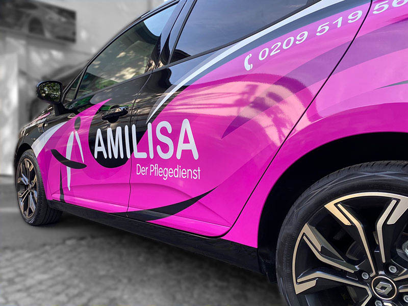 Pflegedienst Amilisa Gelsenkirchen Renault Clio Beschriftung