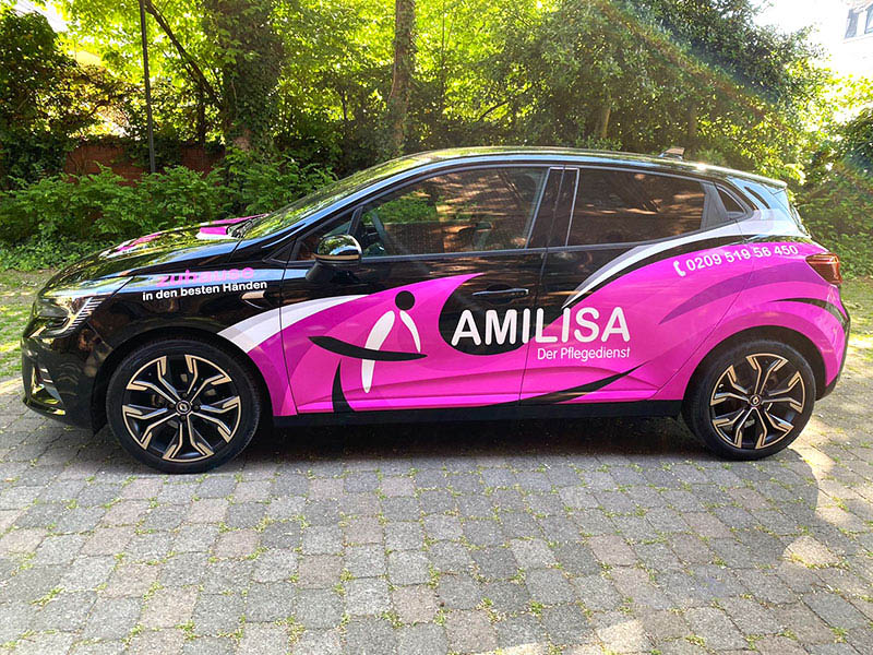 Pflegedienst Amilisa Gelsenkirchen Renault Clio Beschriftung