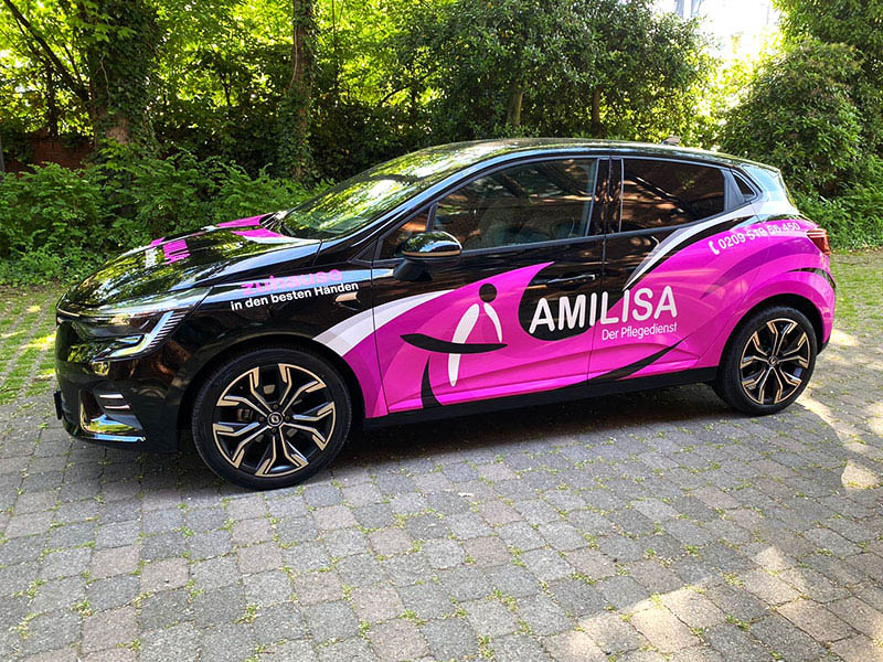 Pflegedienst Amilisa Gelsenkirchen Renault Clio Beschriftung