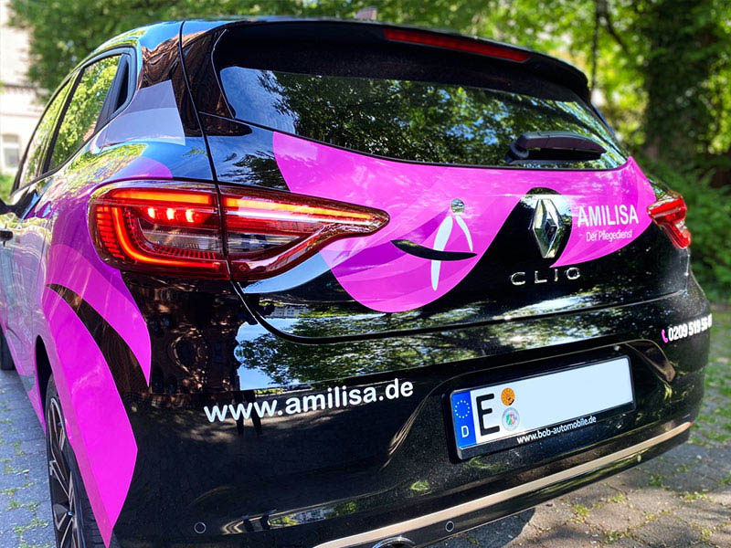 Pflegedienst Amilisa Gelsenkirchen Renault Clio Beschriftung