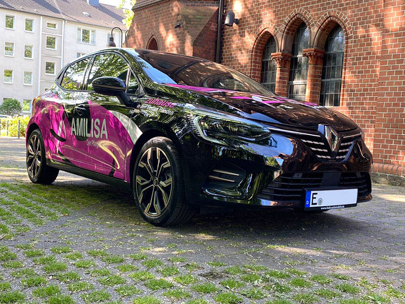 Pflegedienst Amilisa Gelsenkirchen Renault Clio Beschriftung