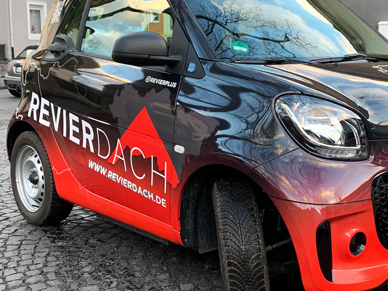 Revierdach Revierplus Dortmund Smart Autobeschriftung