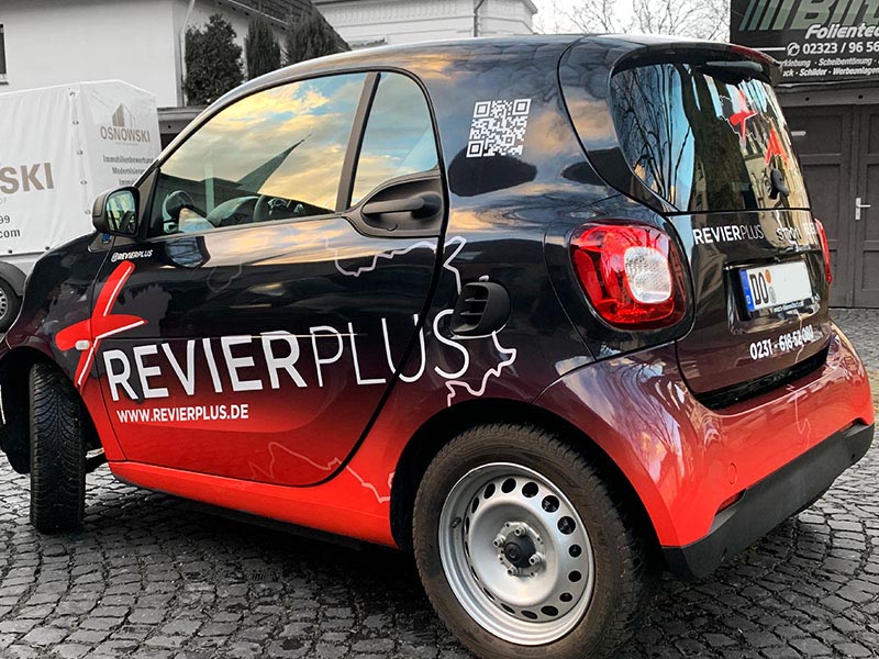 Revierdach Revierplus Dortmund Smart Autobeschriftung
